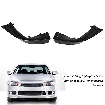 Amazon.com: 2Pcs Front Bumper Corner Spoiler Black Bumper